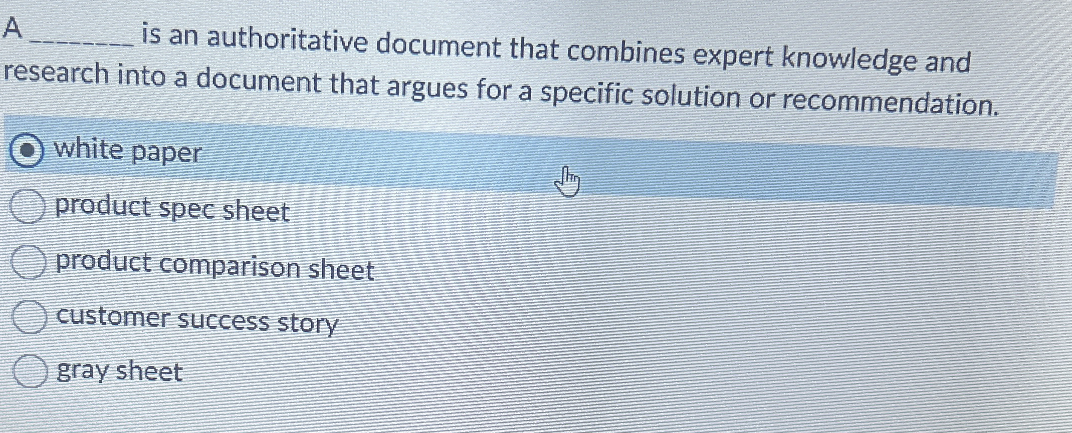  A is an authoritative document that combines expert knowledge and research