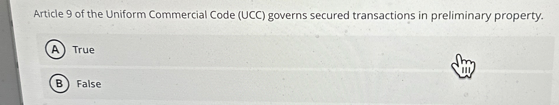  Article 9 of the Uniform Commercial Code (UCC) governs secured transactions