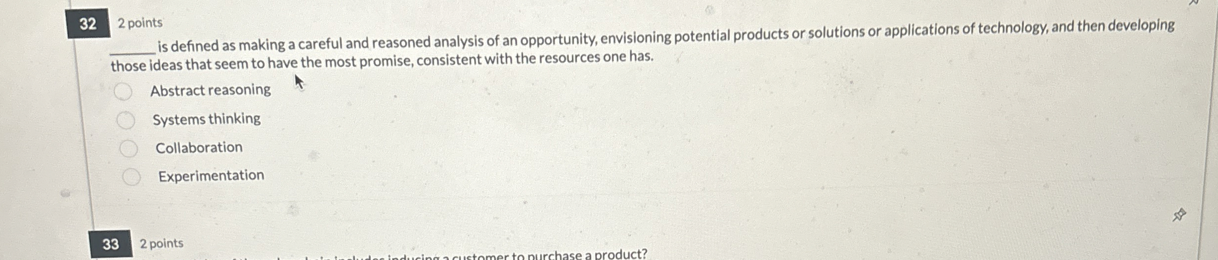  32 2 points is defined as making a careful and reasoned