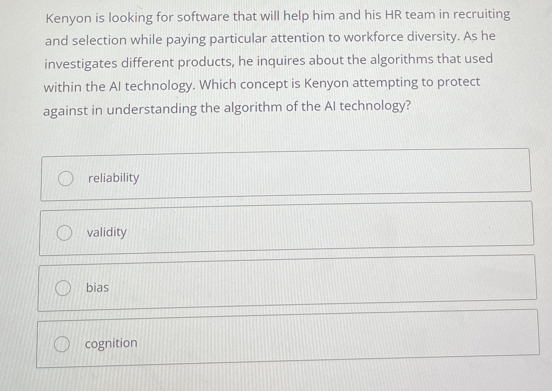  Kenyon is looking for software that will help him and his