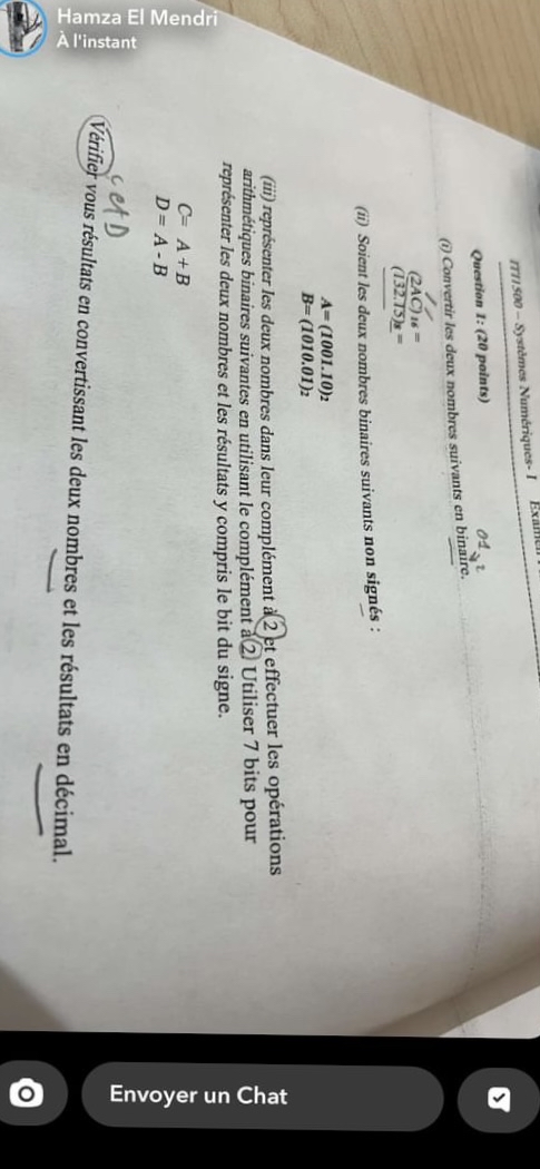  Hamza El Mendri l'instant Envoyer un Chat 