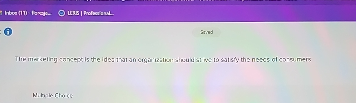  Inbox (11)- flore-ja... LERIS | Professional.. (i) Saved The marketing concept