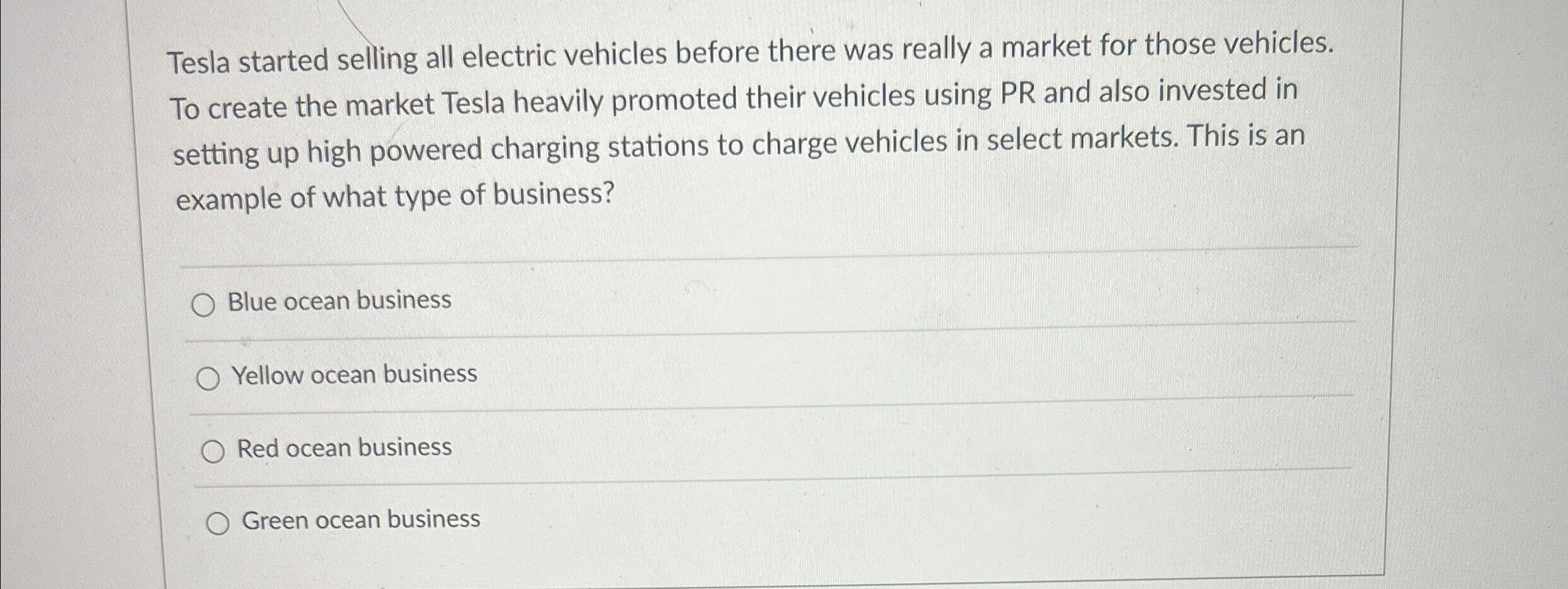  Tesla started selling all electric vehicles before there was really a