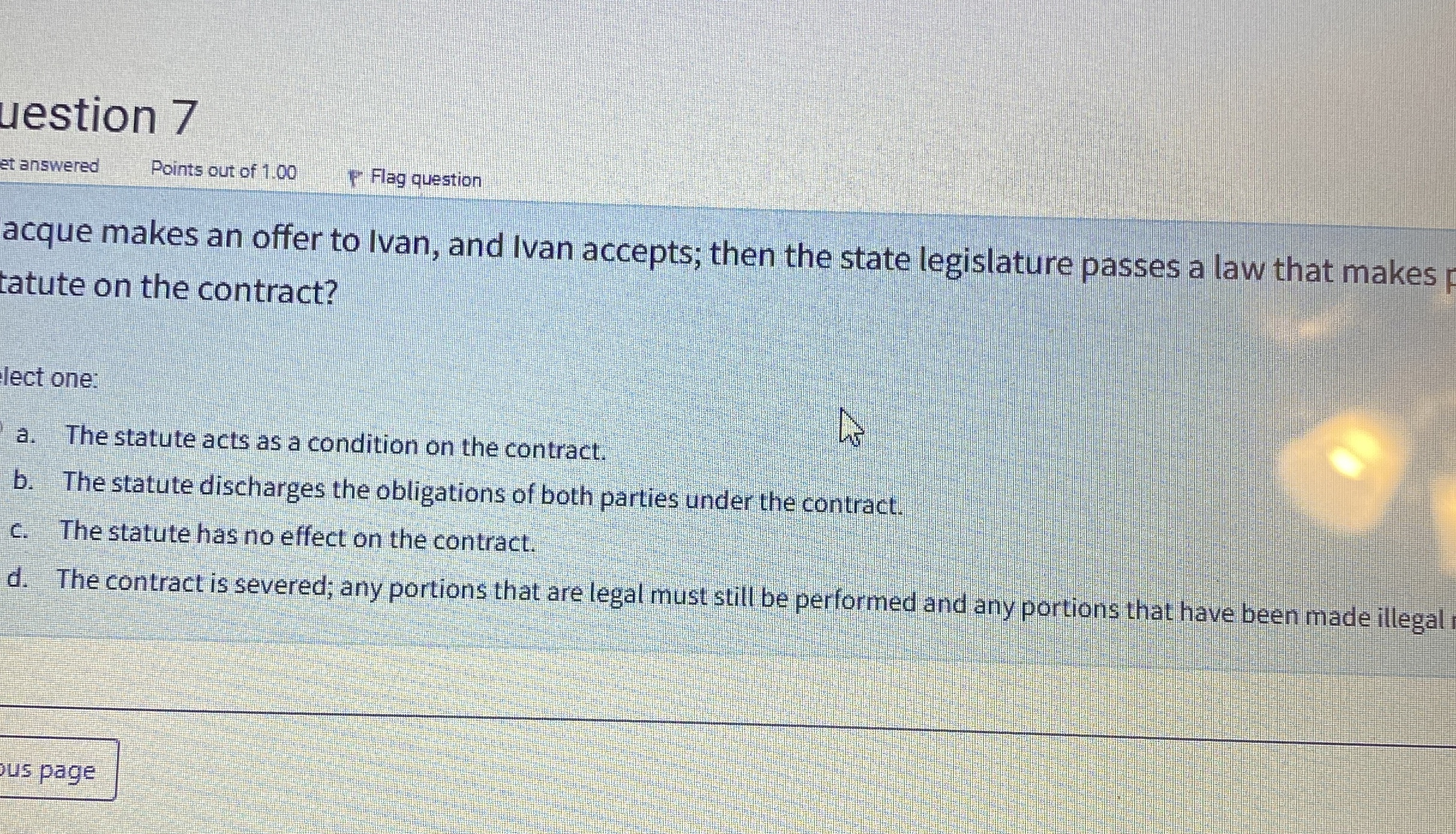  acque makes an offer to Ivan, and Ivan accepts; then the