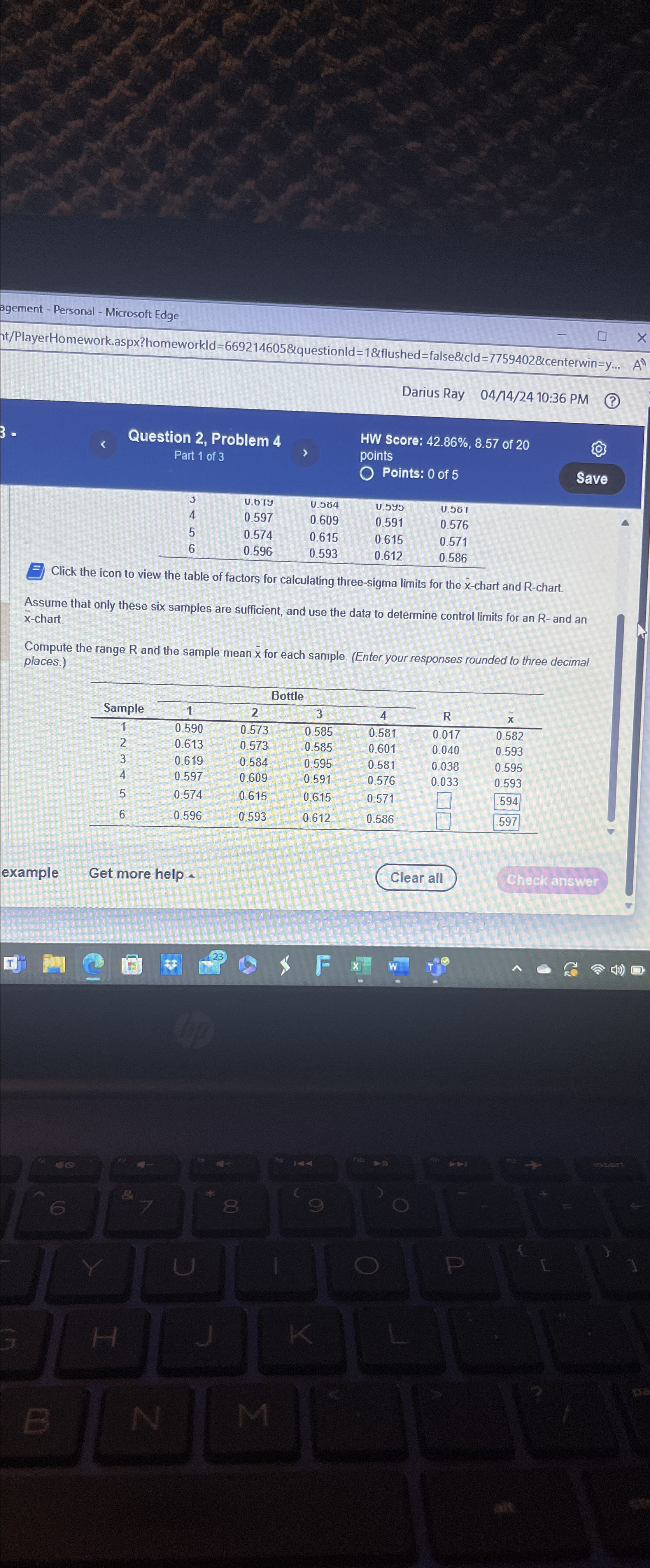  egement - Personal - Microsoft Edge t/PlayerHomework.aspx?homeworkld=669214605&questionld=1&flushed=false&cld=7759402erwin=y... A Darius Ray 04/14/2410:36