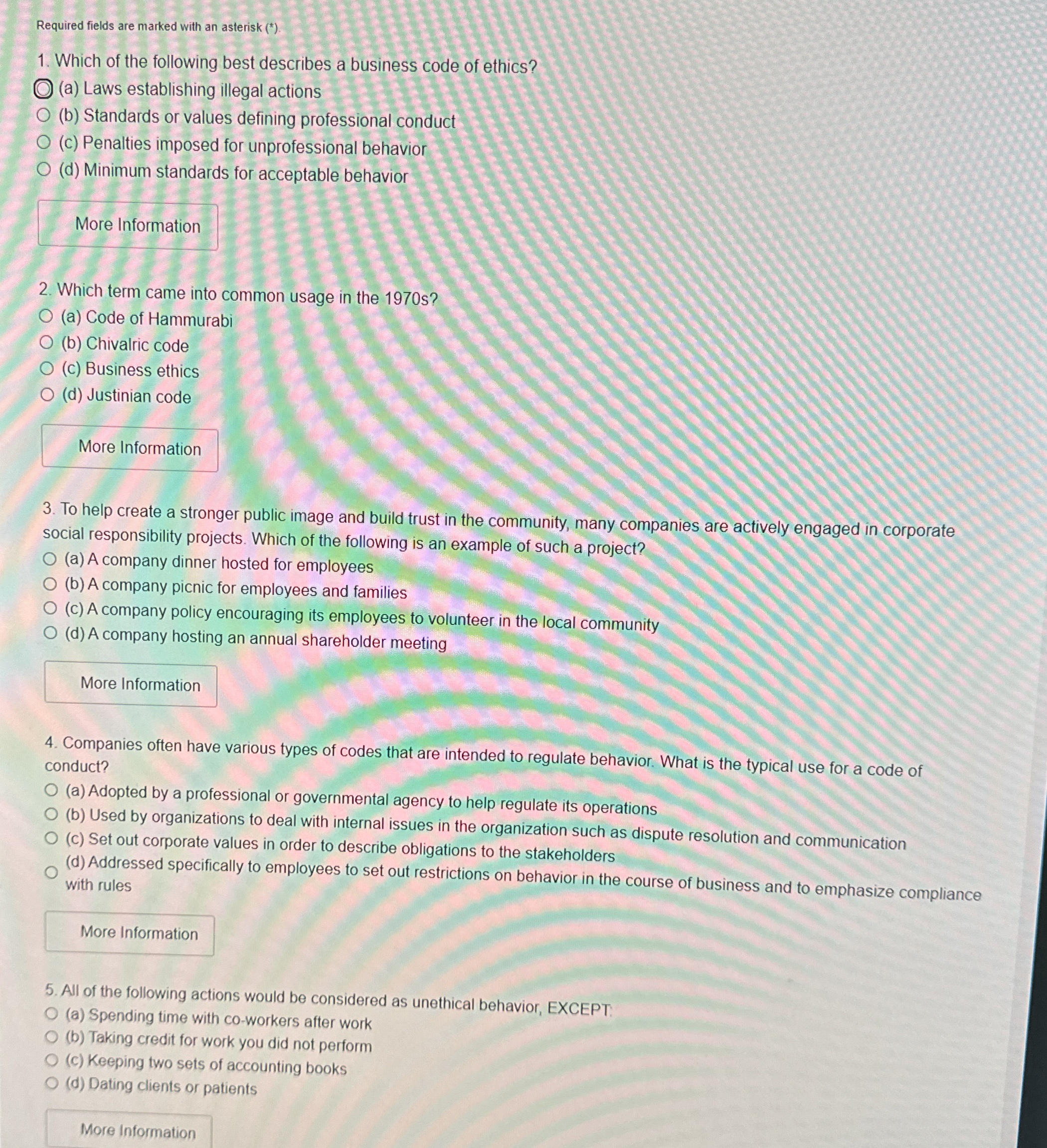  Required fields are marked with an asterisk (?**). Which of the