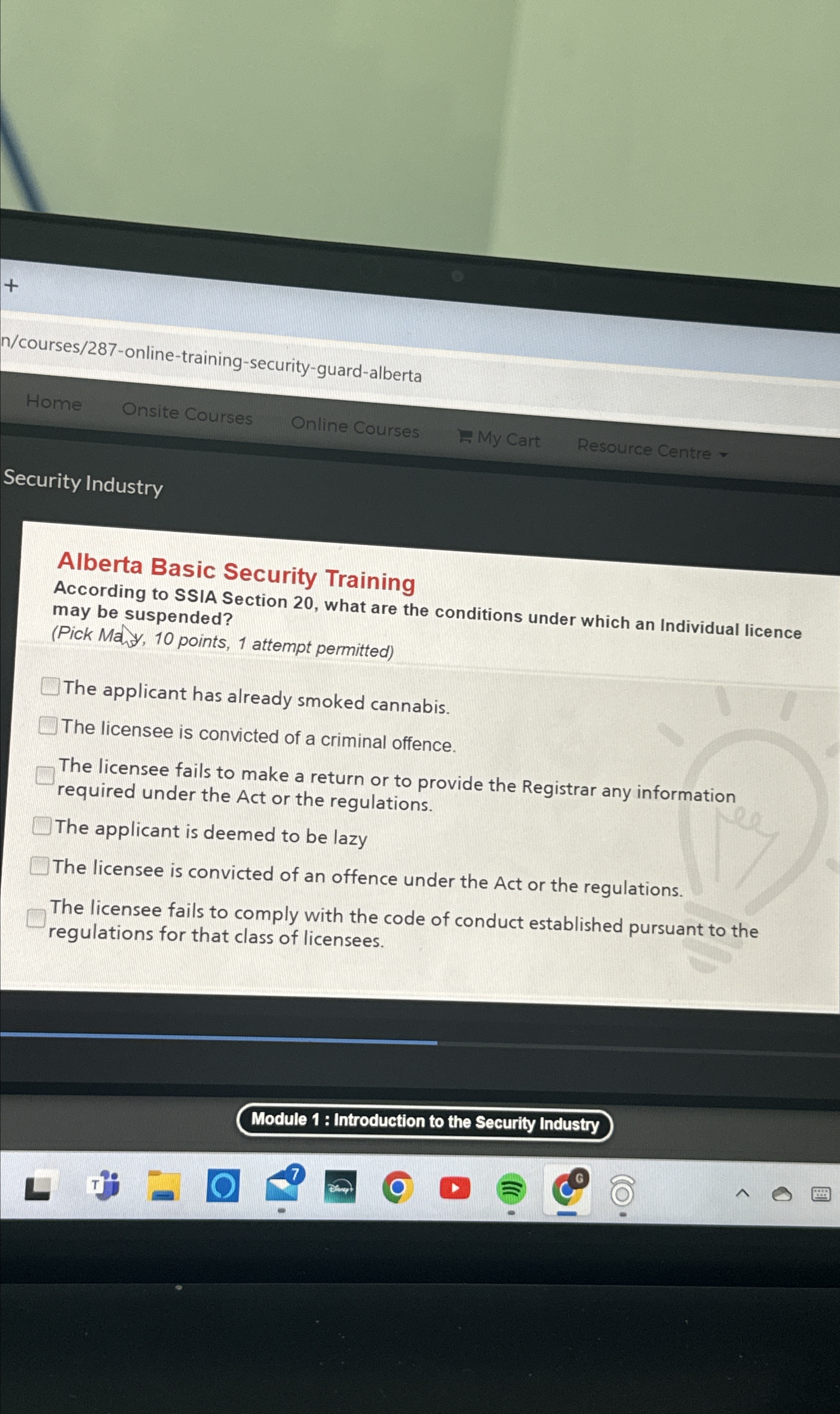  n/courses/287-online-training-security-guard-alberta Home Onsite Courses Online Courses My Cart Resource Centre Security