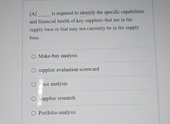  Aq, is required to identify the specific capabilities and financial health