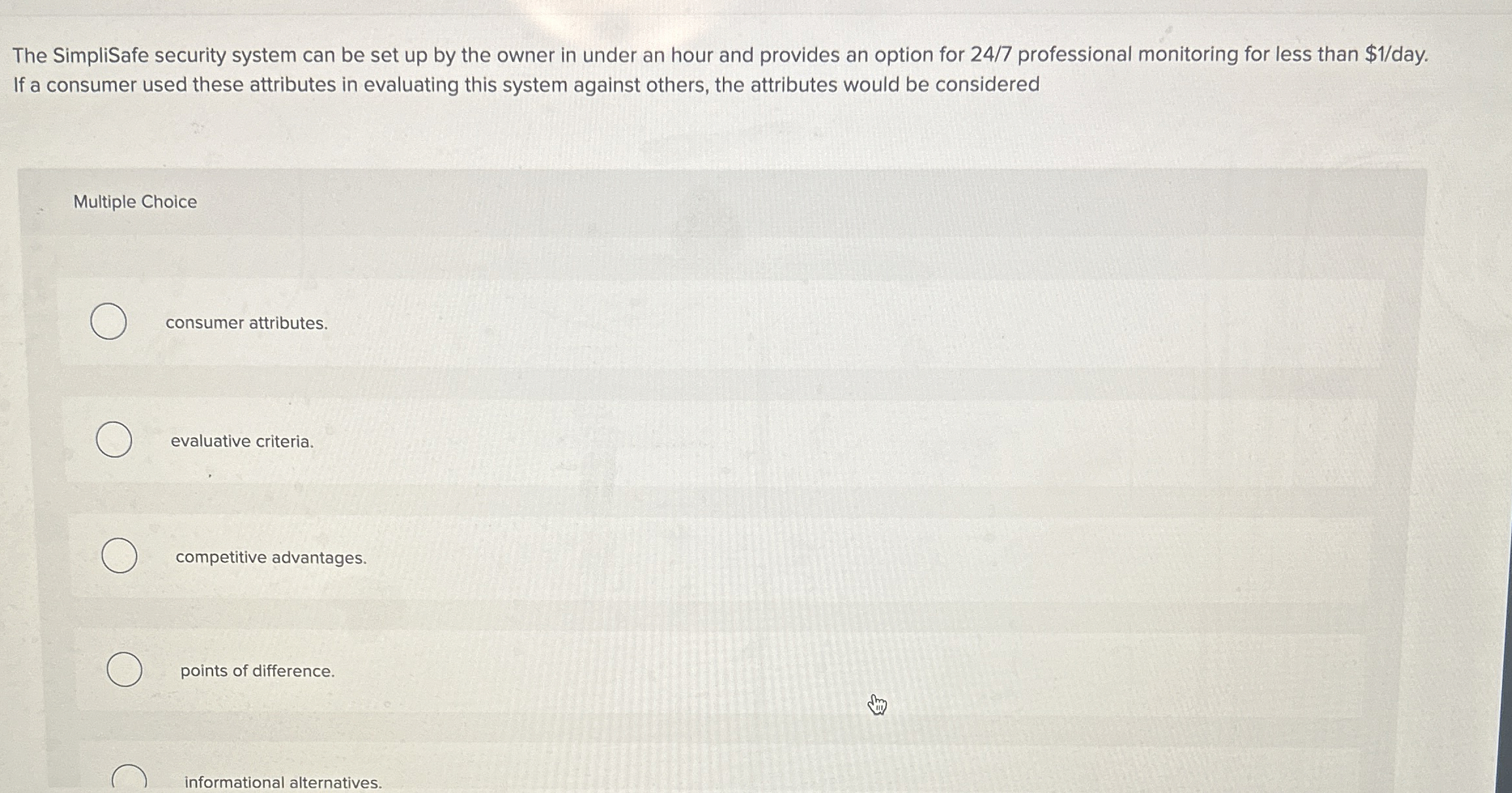  The SimpliSafe security system can be set up by the owner