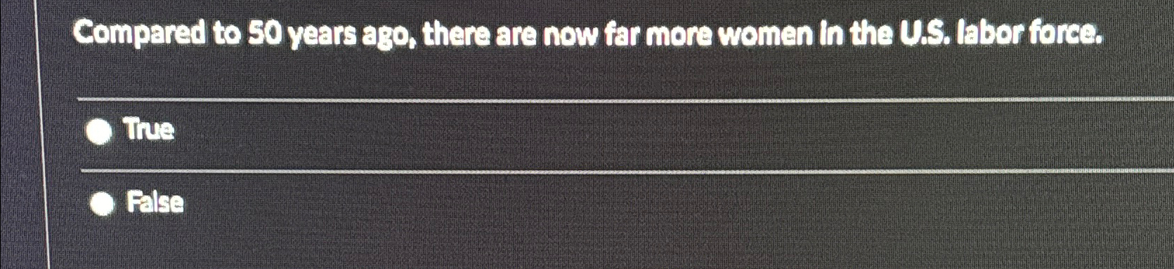  Compared to 50 years ago, there are now far more women