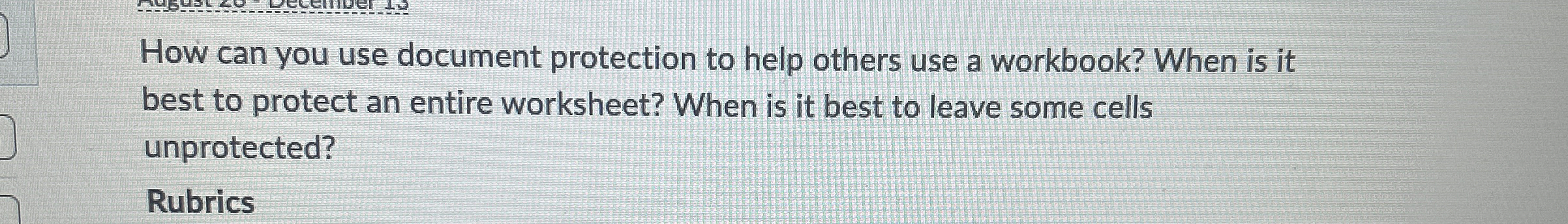  How can you use document protection to help others use a