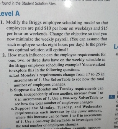  found in the Student Solution Files. evel A Modify the Briggs