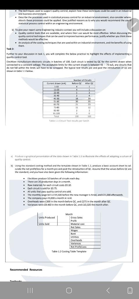  The question Task 2 a) Said Produce a graphical presentation of