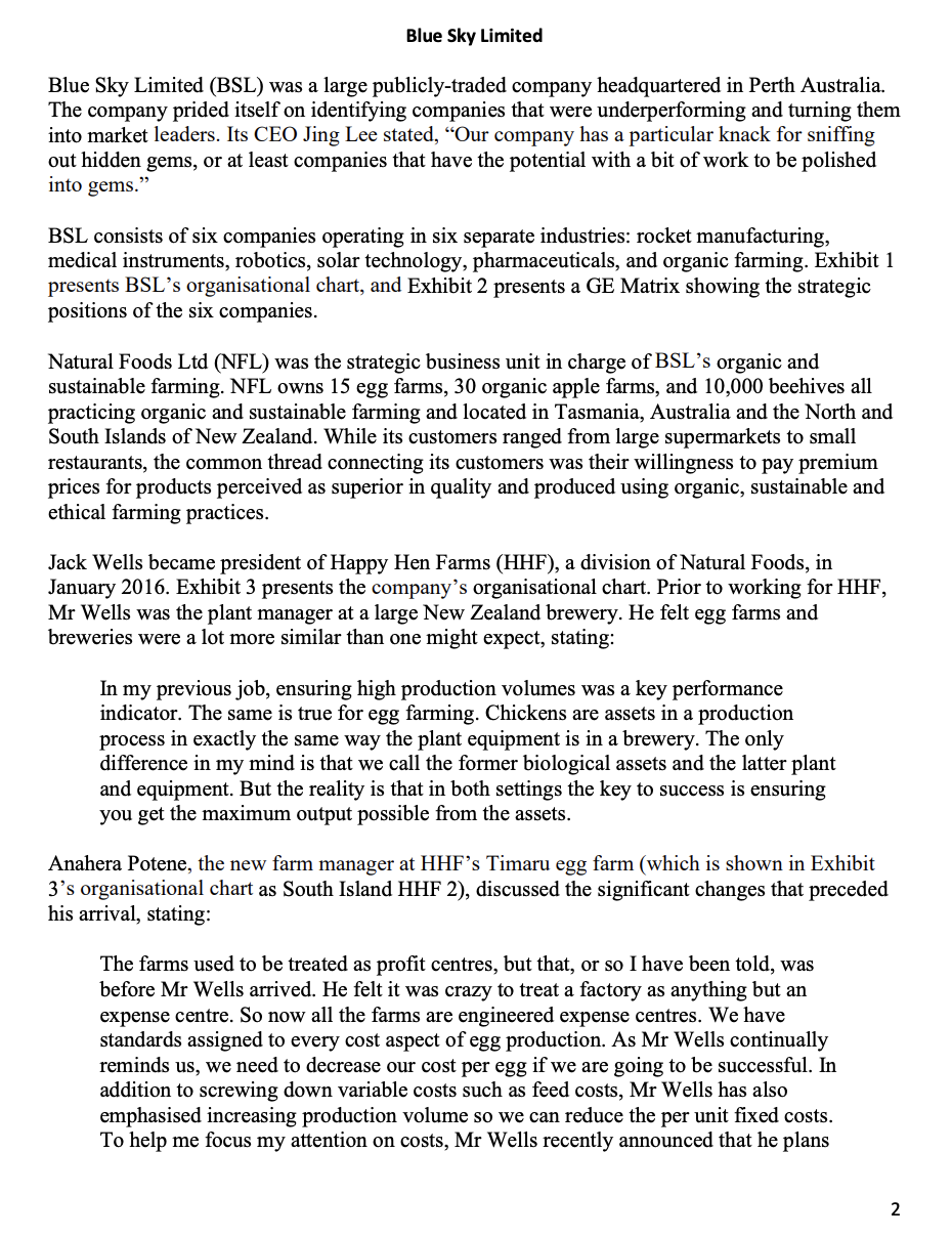  Requirements Provide a 1,500-word analysis of the case from a performance