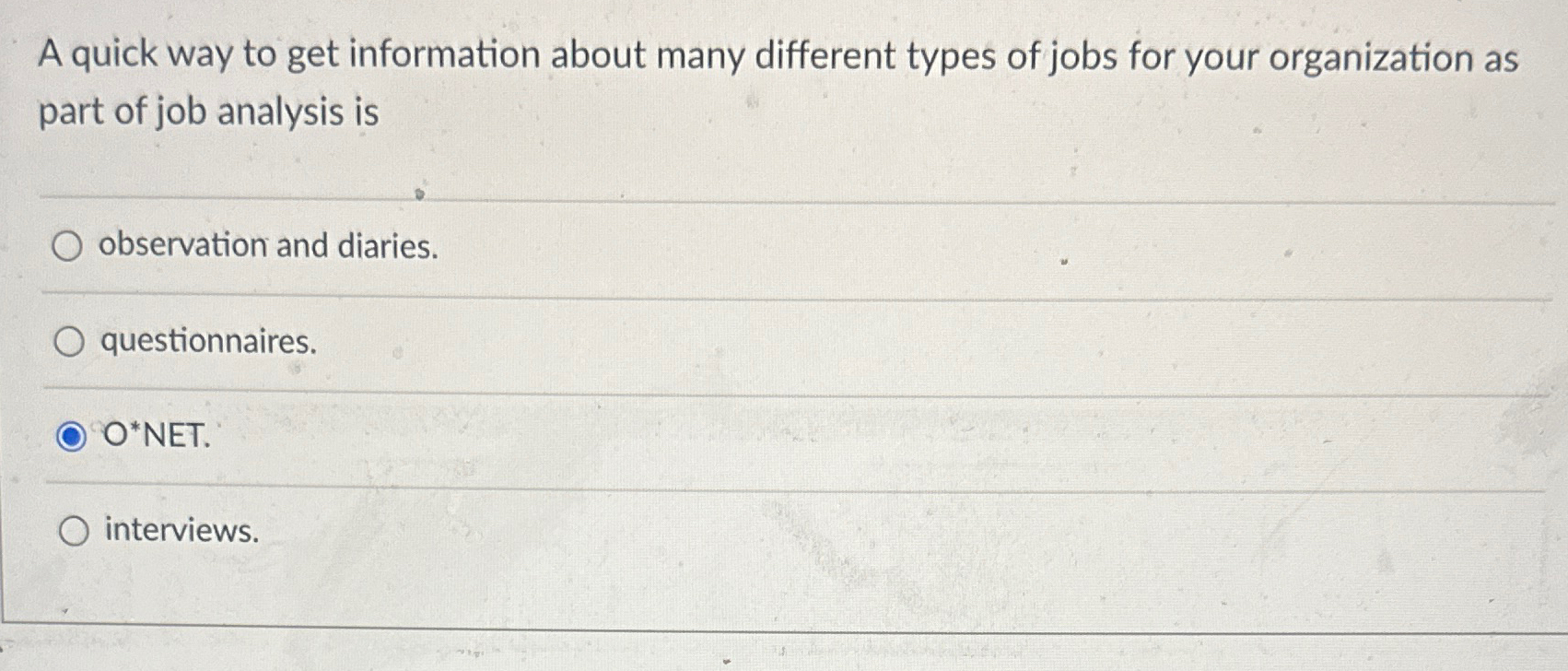  A quick way to get information about many different types of