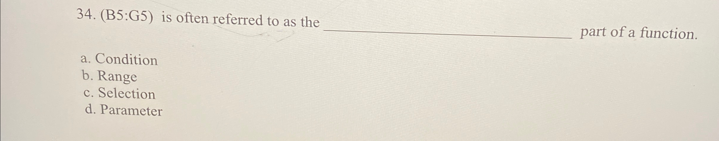  (B5:G5) is often referred to as the q, part of a