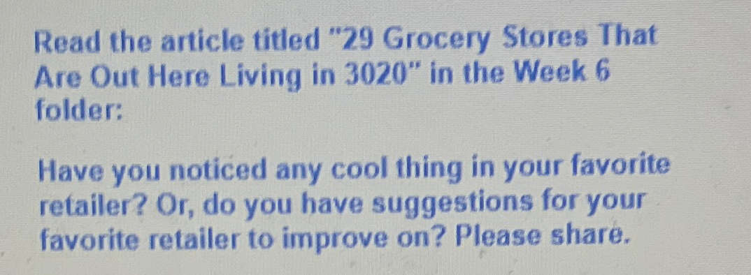 Read the article titled "29 Grocery Stores That Are Out Here