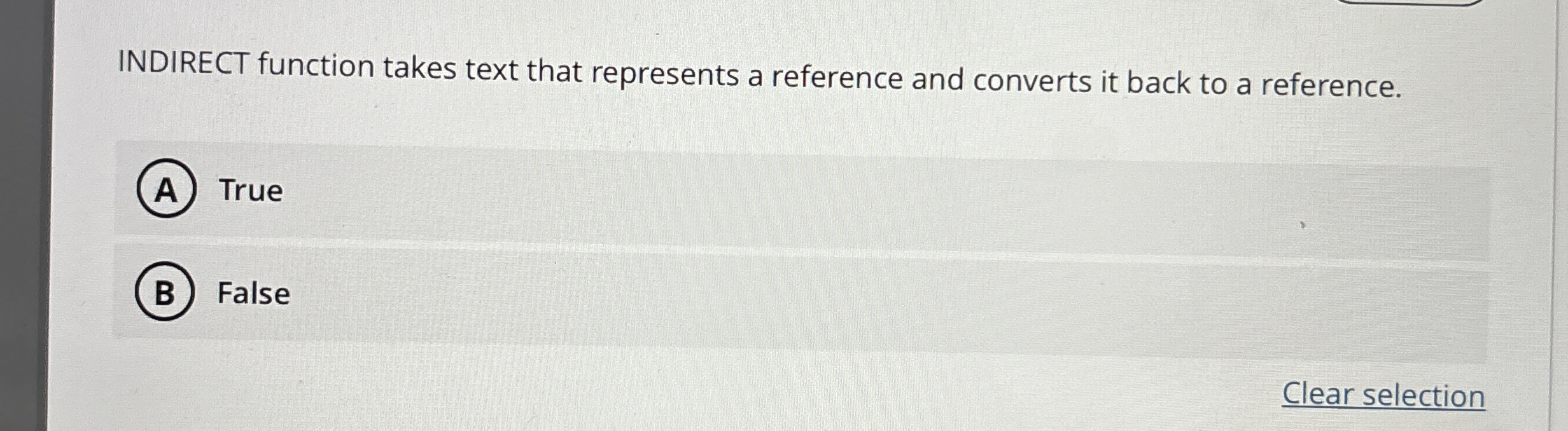  INDIRECT function takes text that represents a reference and converts it