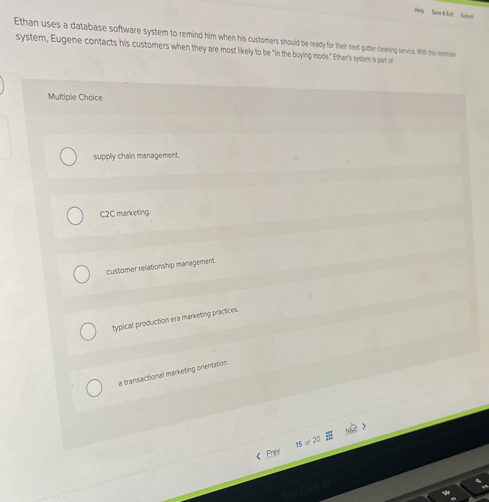  Help Sove 5? Siturat Ethan uses a database software system to