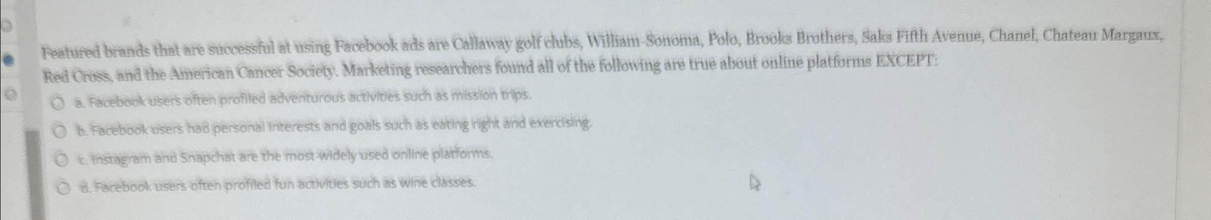  Featured brands that are successful at using Facebook adds are Callaway