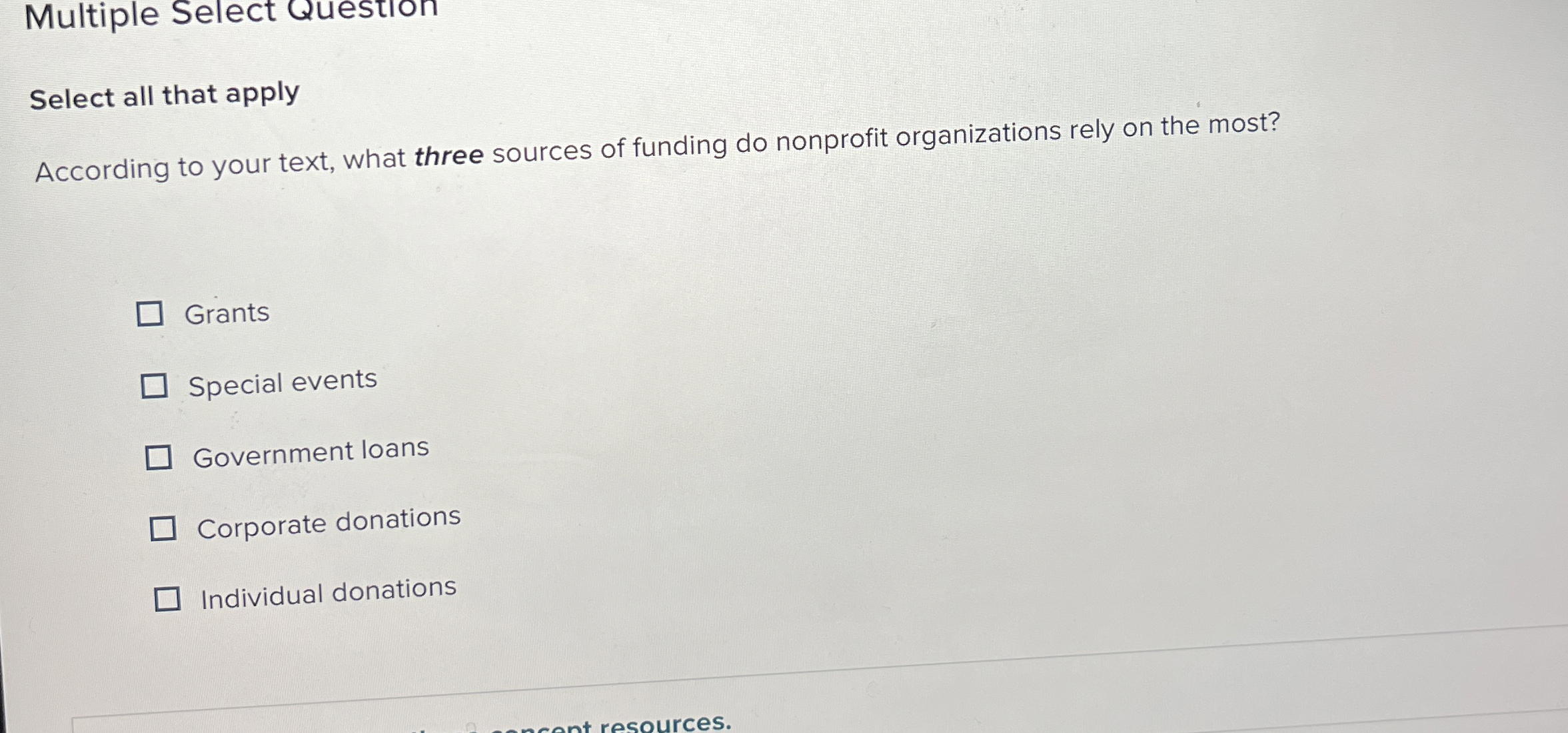  Multiple Select Question Select all that apply According to your text,