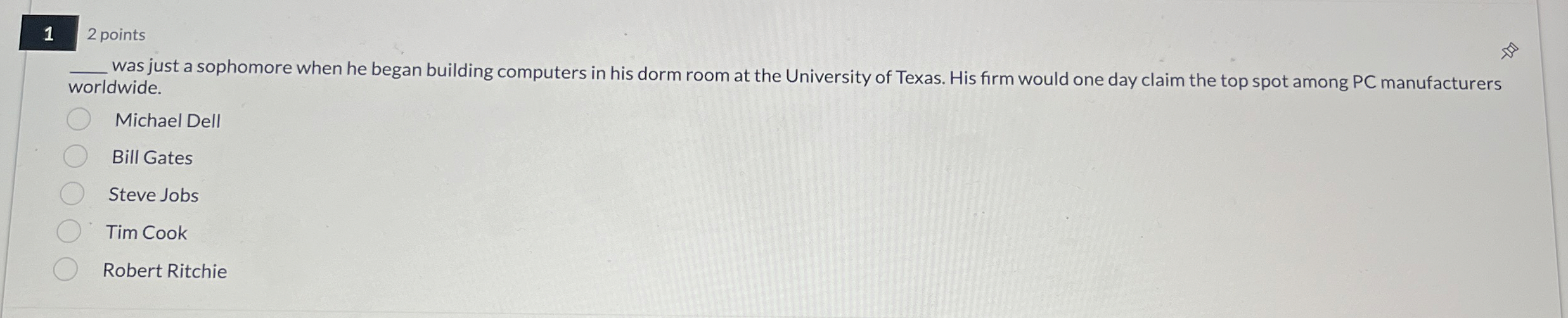  1 2 points q, was just a sophomore when he began