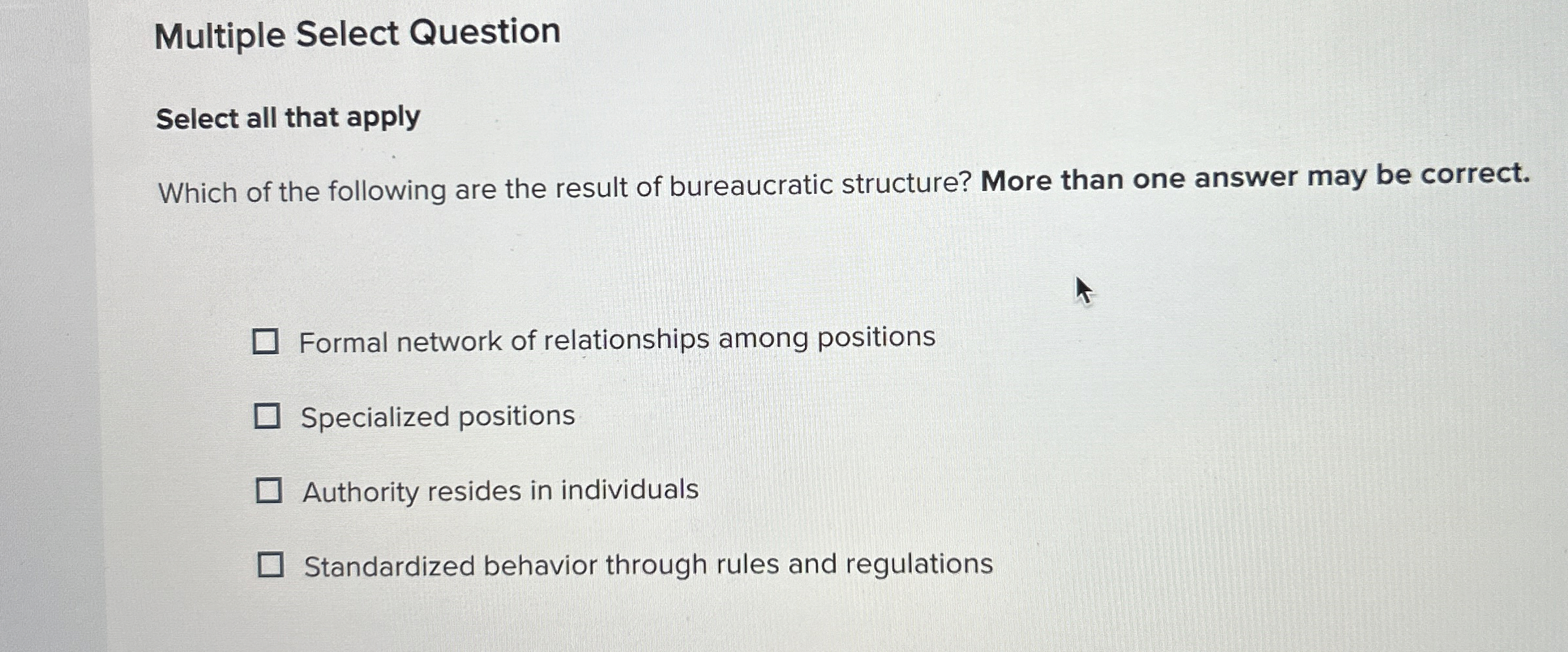  Multiple Select Question Select all that apply Which of the following