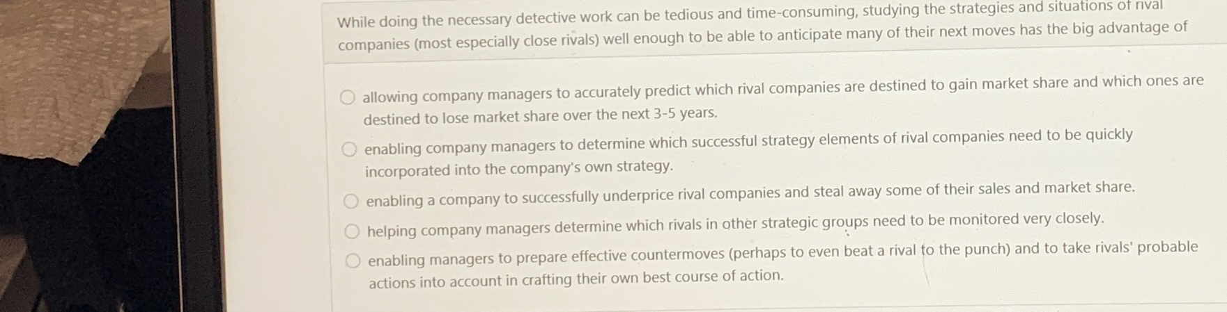  Question 3 While doing the necessary detective work can be tedious