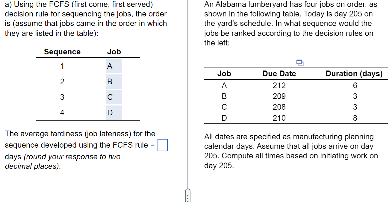  Need help with the average tardiness. 7.25 is not correct 