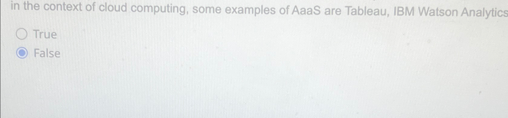  in the context of cloud computing, some examples of AaaS are