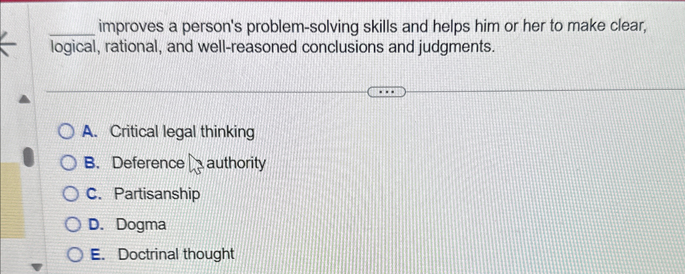  q, improves a person's problem-solving skills and helps him or her