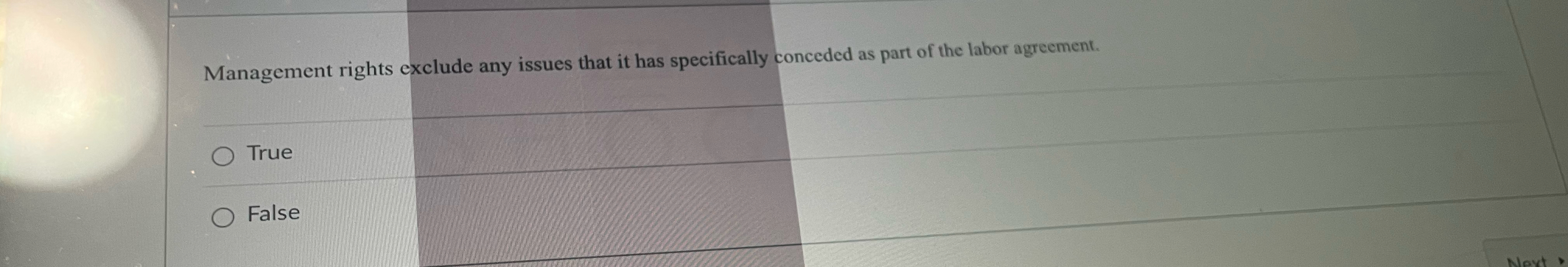  Management rights exclude any issues that it has specifically conceded as