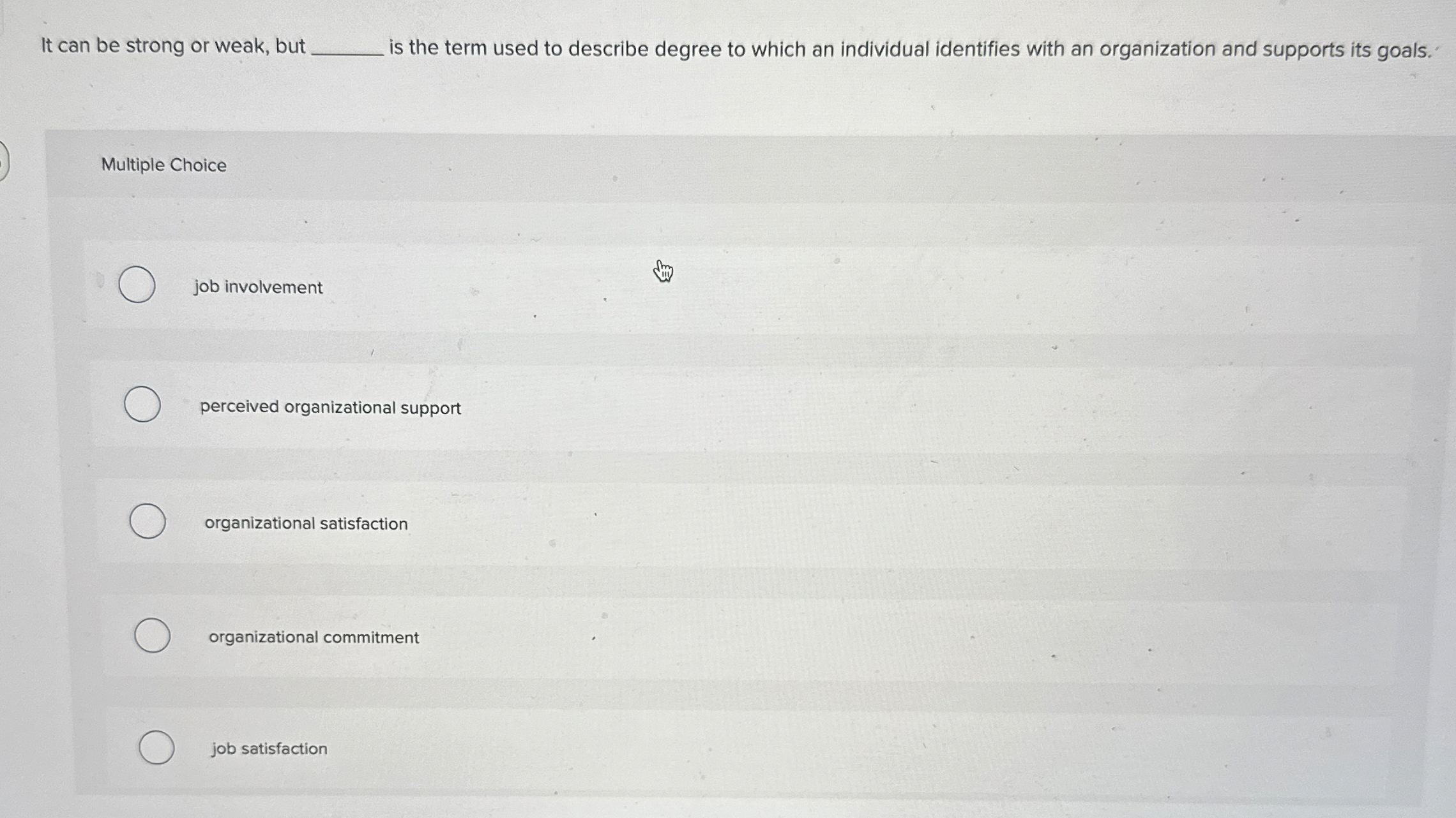  It can be strong or weak, but is the term used