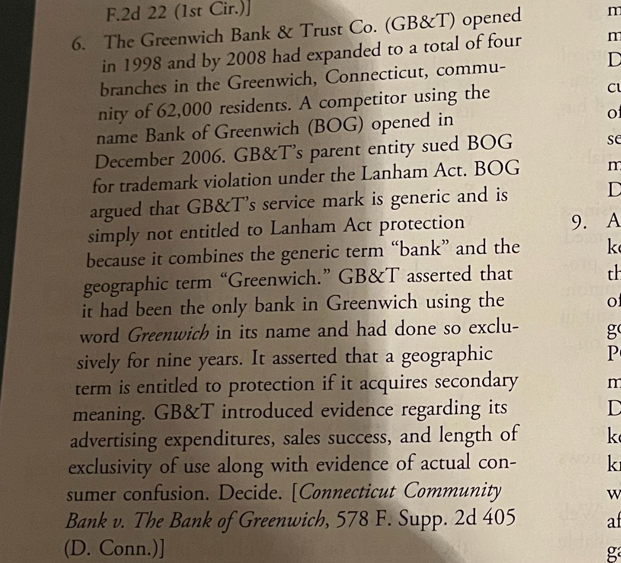 F.2d 22(1st Cir.)] 6. The Greenwich Bank & Trust Co.(GB&T) opened