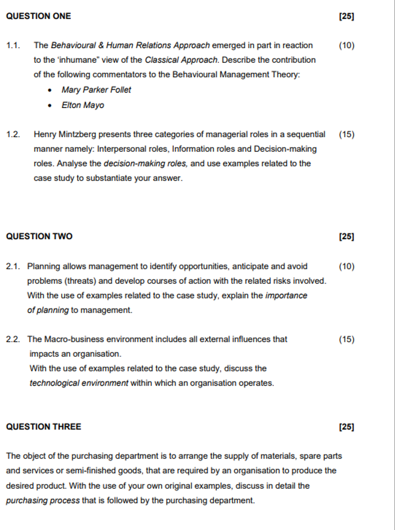  1.1. The Behavioural & Human Relations Approach emerged in part in