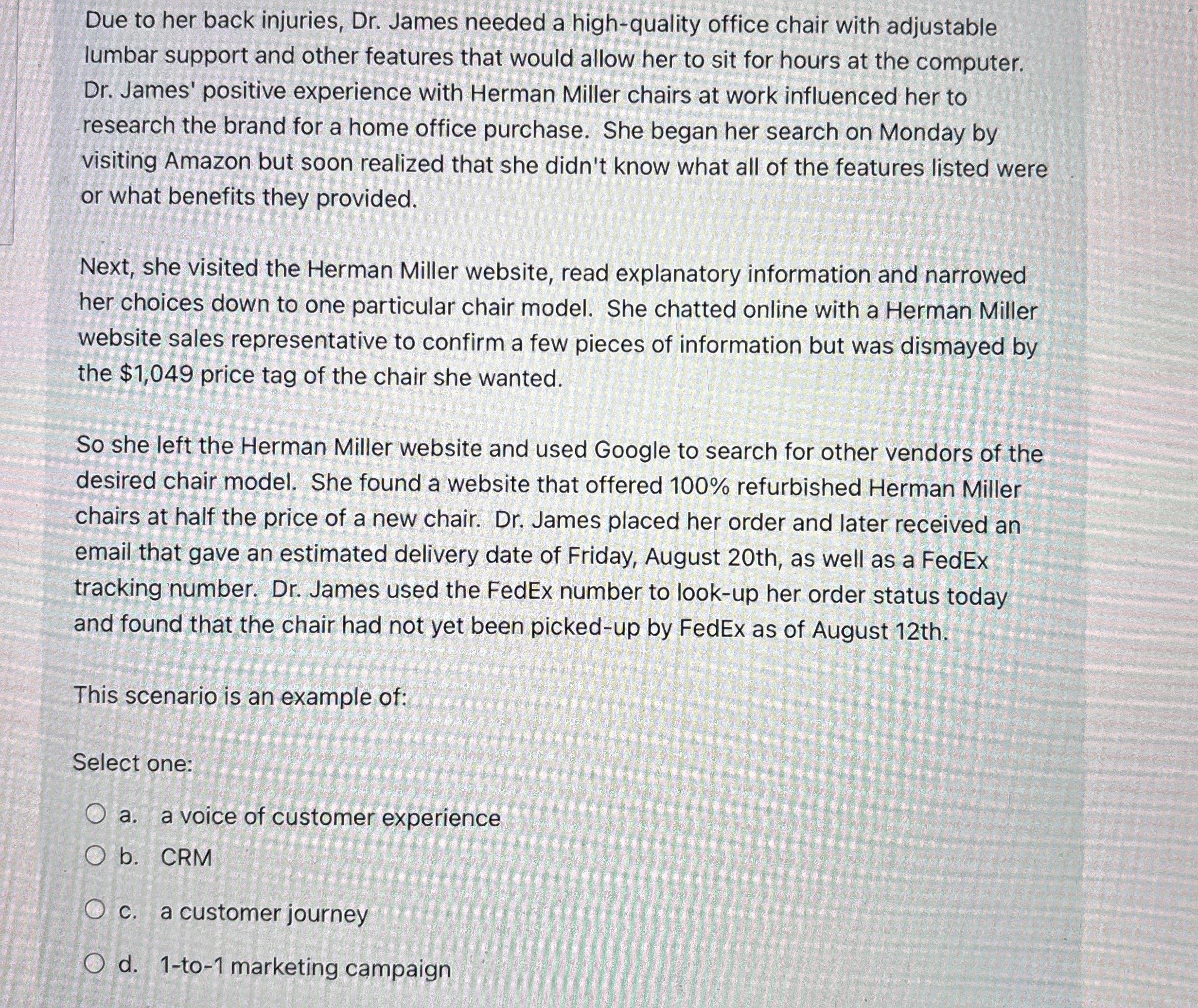  Due to her back injuries, Dr. James needed a high-quality office