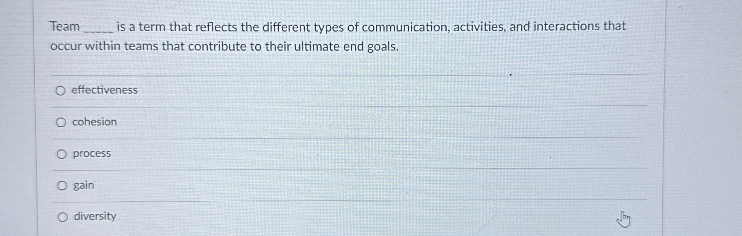  Team q, is a term that reflects the different types of