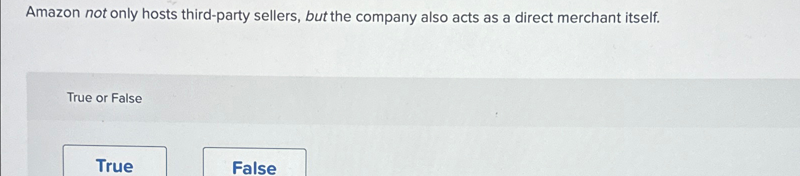  Amazon not only hosts third-party sellers, but the company also acts