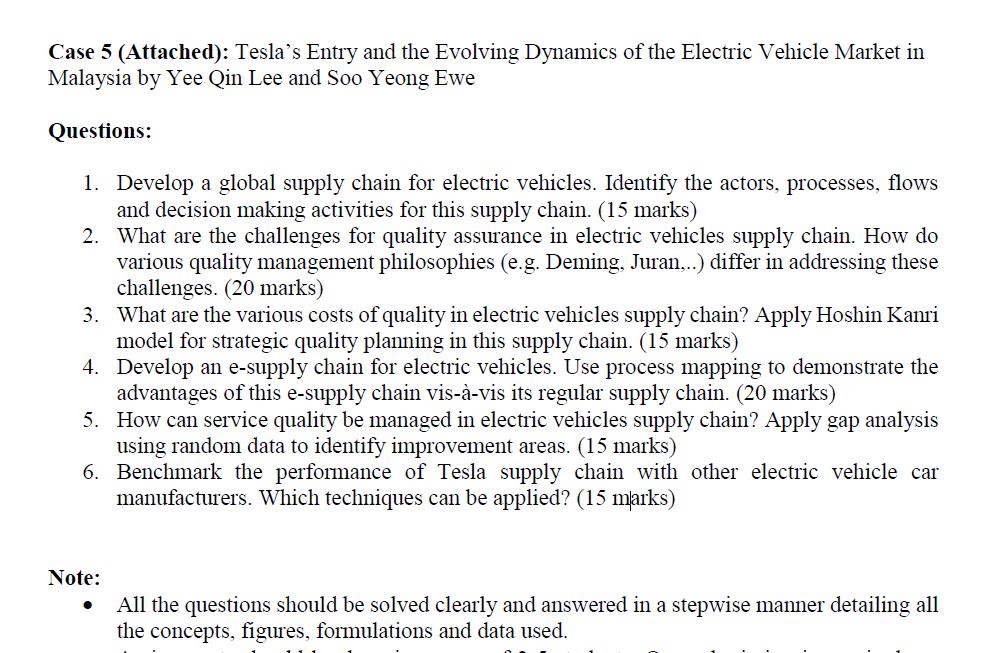 Case 5: Tesla's Entry and the Evolving Dynamics of the Electric