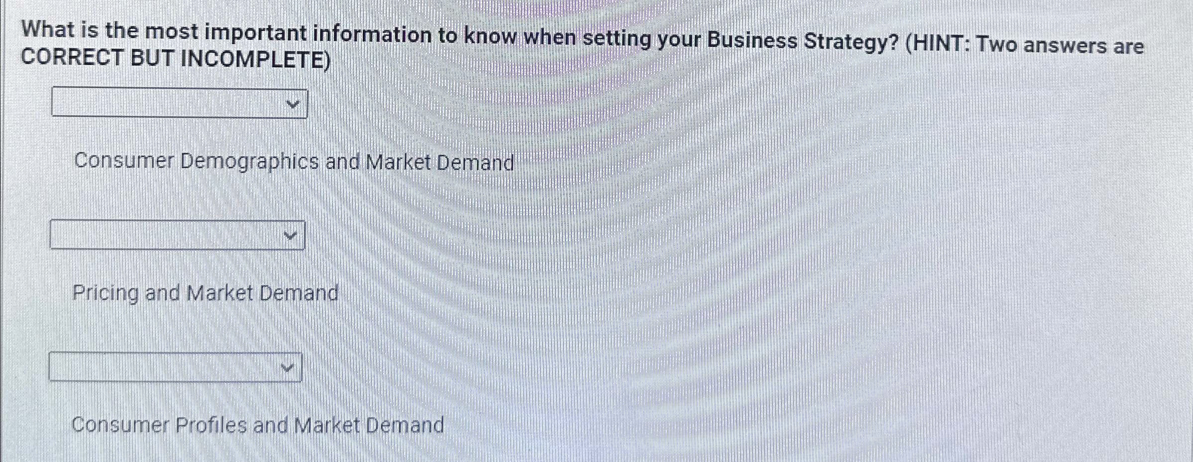  What is the most important information to know when setting your
