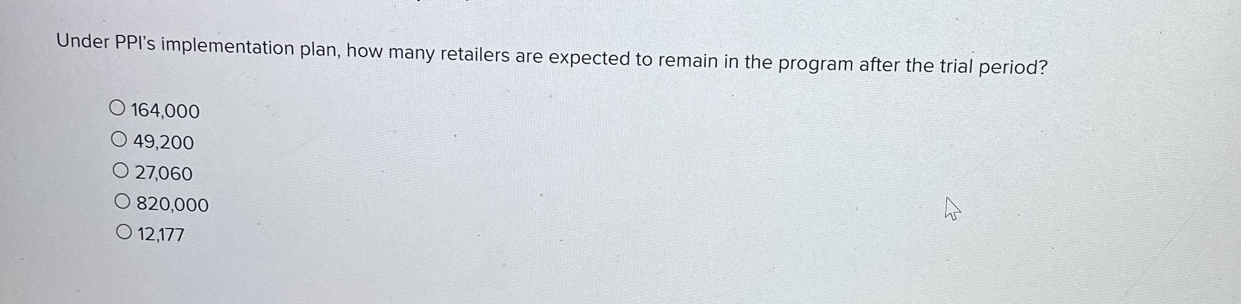  Under PPI's implementation plan, how many retailers are expected to remain