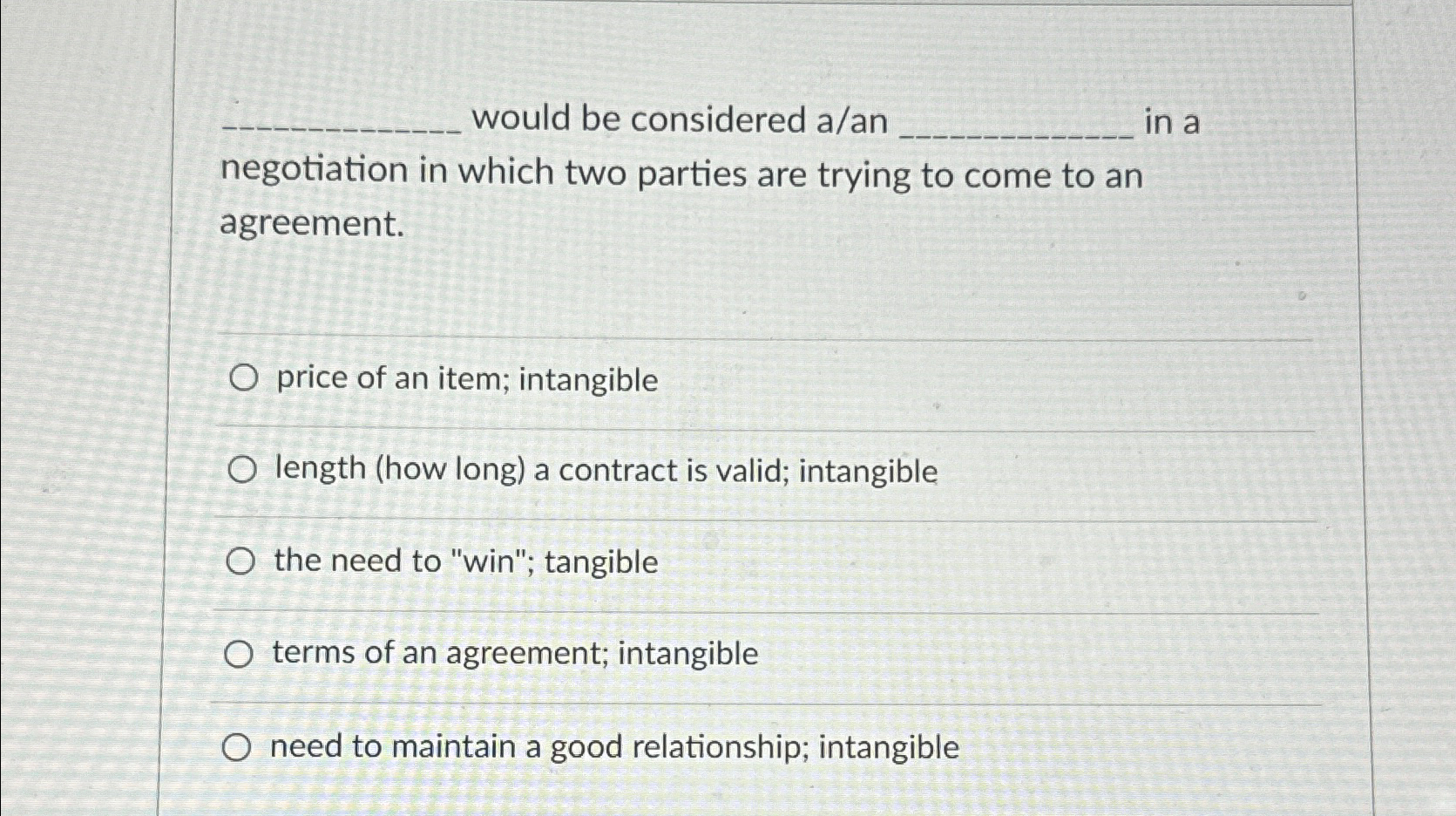  would be considered a/an in a negotiation in which two parties