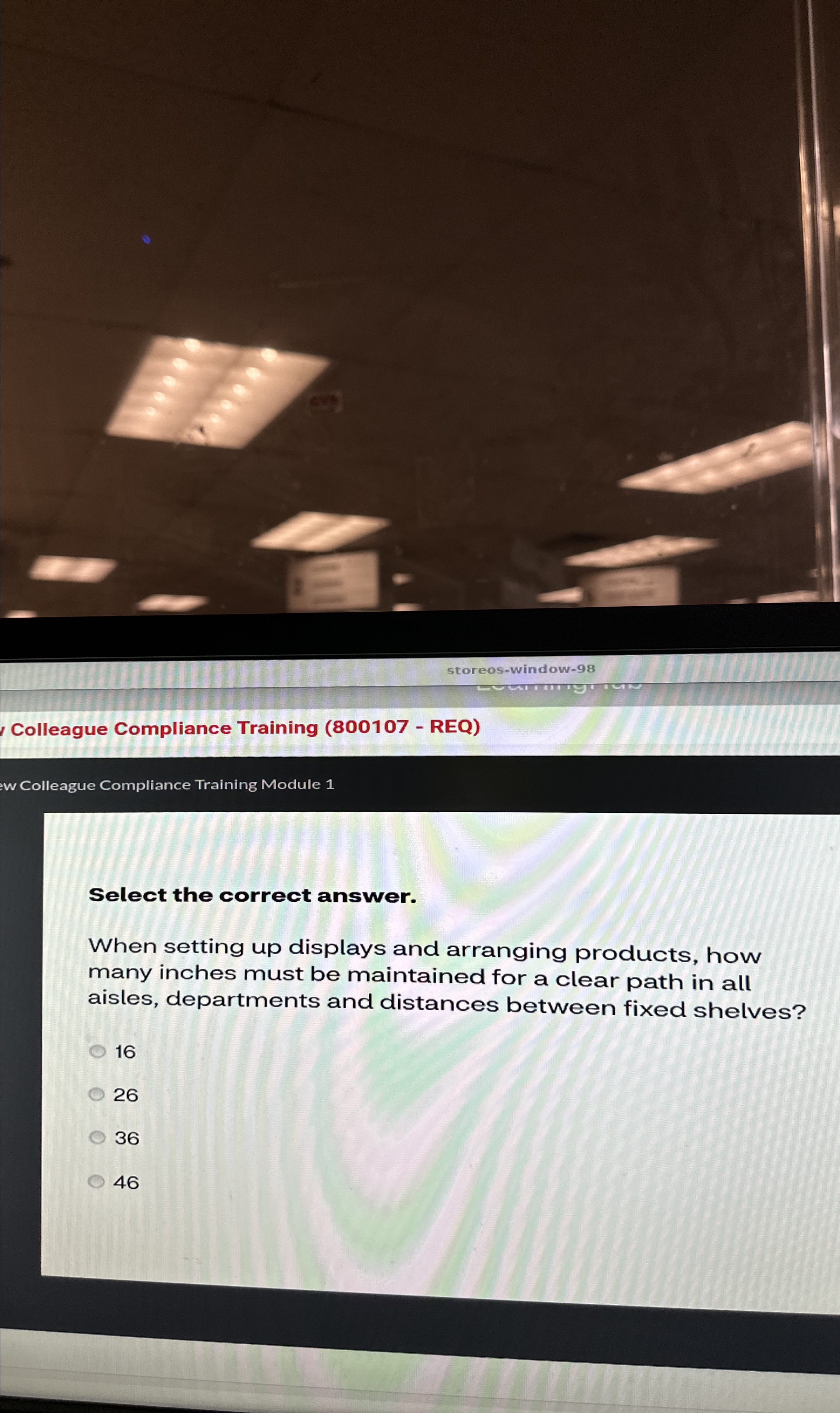  storeos-window-98 Colleague Compliance Training (800107- REQ) w Colleague Compliance Training Module
