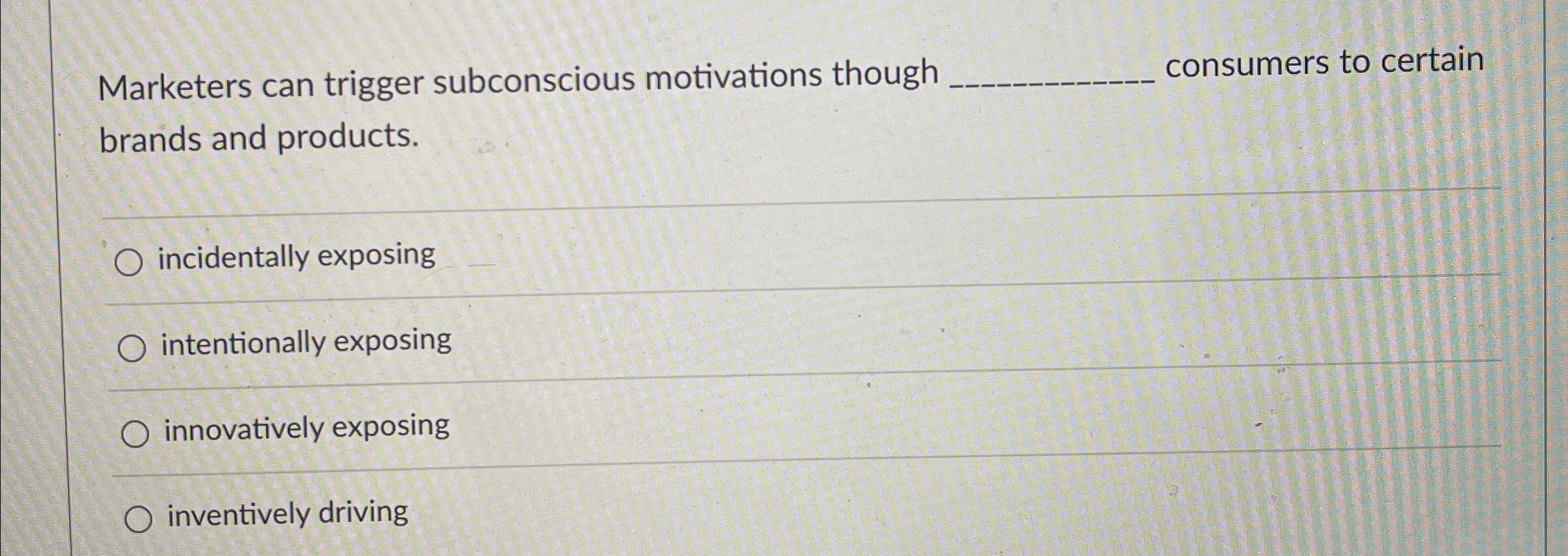  Marketers can trigger subconscious motivations though consumers to certain brands and