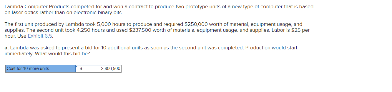  Lambda Computer Products competed for and won a contract to produce