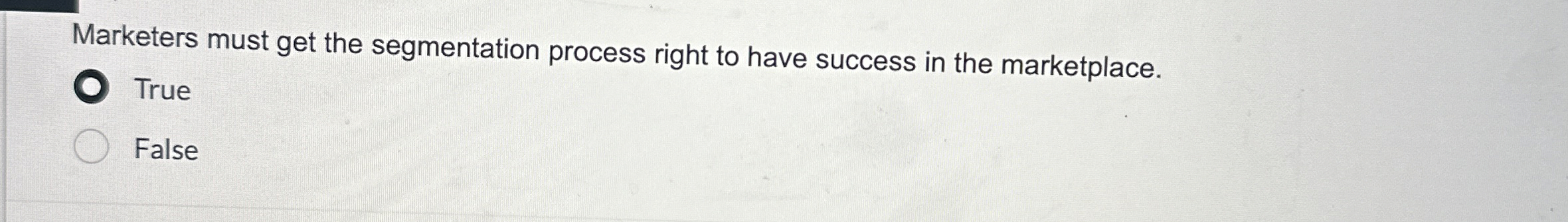  Marketers must get the segmentation process right to have success in