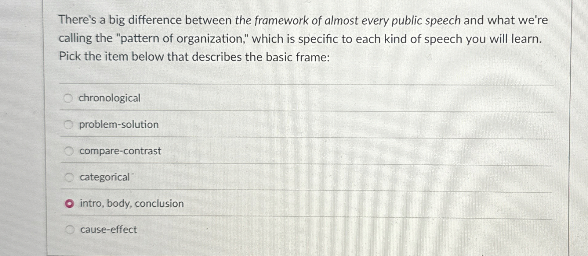  There's a big difference between the framework of almost every public