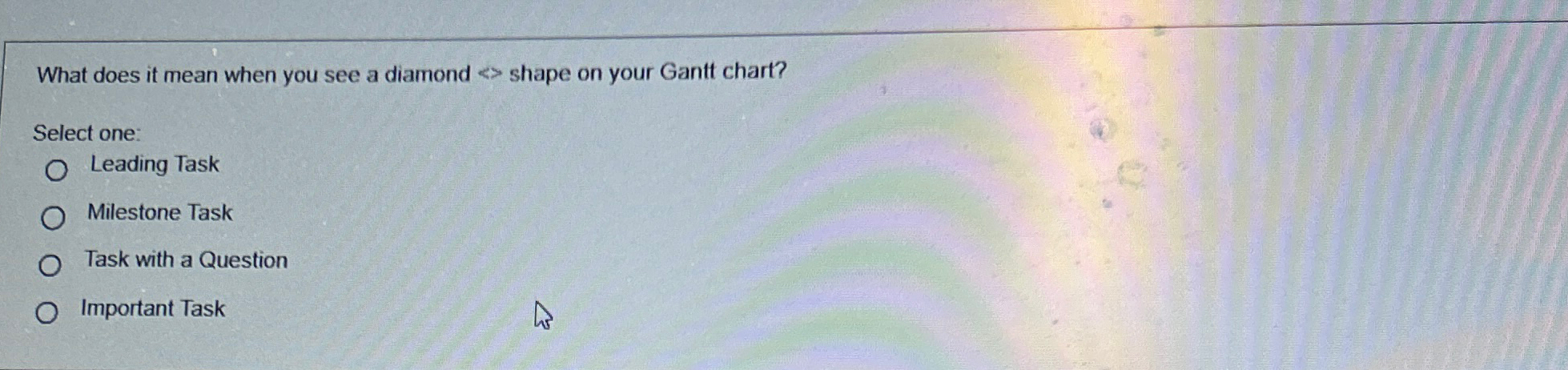  What does it mean when you see a diamond > shape