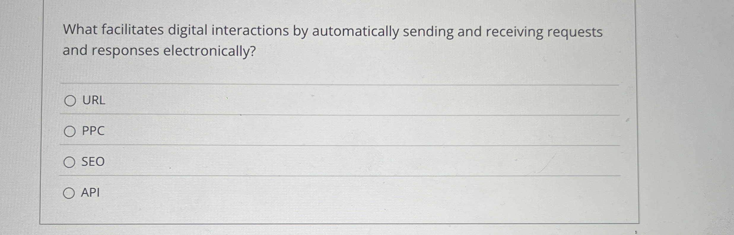  What facilitates digital interactions by automatically sending and receiving requests and