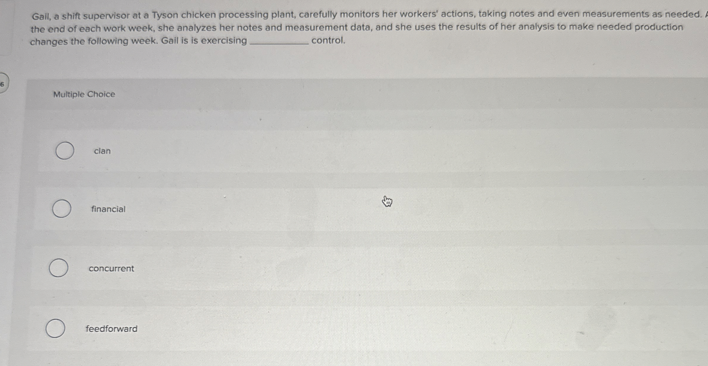  Gail, a shift supervisor at a Tyson chicken processing plant, carefully